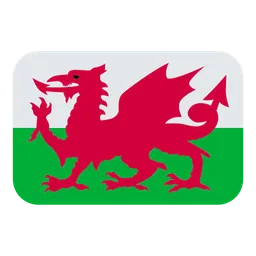 Flag: Wales — Toss Face