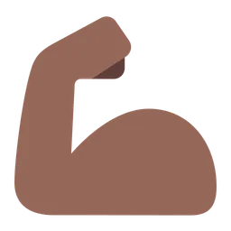 Flexed Biceps: Medium-Dark Skin Tone — Toss Face