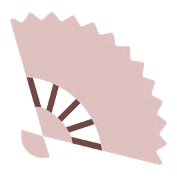 Folding Hand Fan — Toss Face