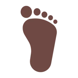 Foot: Dark Skin Tone — Toss Face