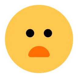 Frowning Face with Open Mouth — Toss Face