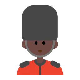 Guard: Dark Skin Tone — Toss Face