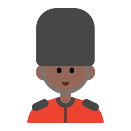Guard: Medium-Dark Skin Tone — Toss Face