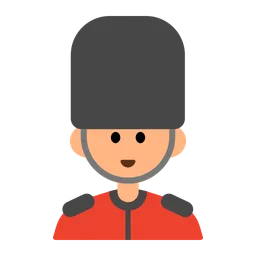 Guard: Medium-Light Skin Tone — Toss Face