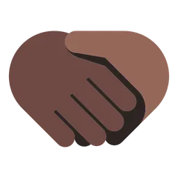 Handshake: Dark Skin Tone, Medium-Dark Skin Tone — Toss Face