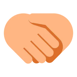 Handshake: Medium-Light Skin Tone — Toss Face