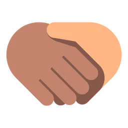 Handshake: Medium Skin Tone, Medium-Light Skin Tone — Toss Face