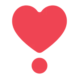 Heavy Heart Exclamation Mark Ornament — Toss Face