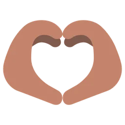 Heart Hands: Medium Skin Tone — Toss Face
