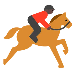 Horse Racing: Dark Skin Tone — Toss Face