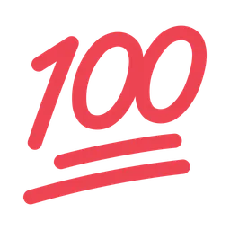 Hundred Points Symbol — Toss Face