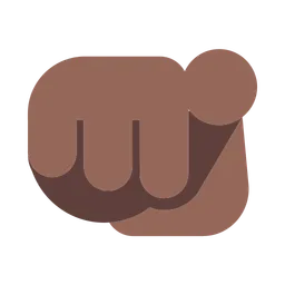 Index Pointing at the Viewer: Medium-Dark Skin Tone — Toss Face