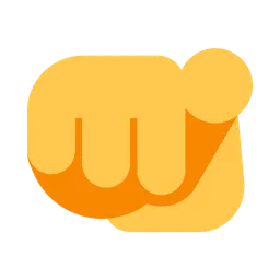 Index Pointing at the Viewer — Toss Face