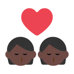 Kiss: Dark Skin Tone — Toss Face