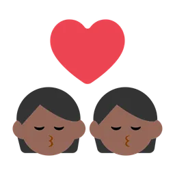 Kiss: Medium-Dark Skin Tone — Toss Face