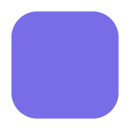 Large Purple Square — Toss Face