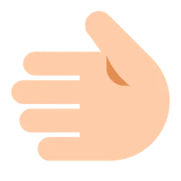 Leftwards Hand: Light Skin Tone — Toss Face