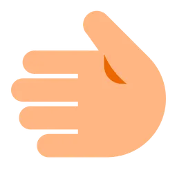 Leftwards Hand: Medium-Light Skin Tone — Toss Face