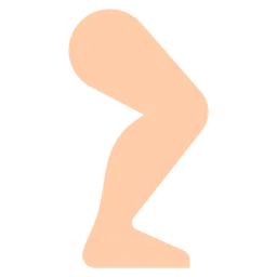 Leg: Light Skin Tone — Toss Face
