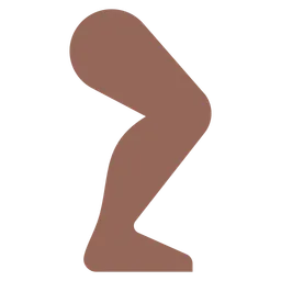 Leg: Medium-Dark Skin Tone — Toss Face