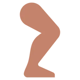 Leg: Medium Skin Tone — Toss Face