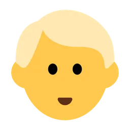 Man: Blond Hair — Toss Face