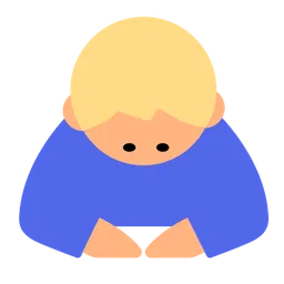 Man Bowing: Medium-Light Skin Tone — Toss Face