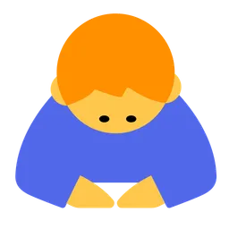 Man Bowing — Toss Face
