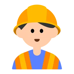 Man Construction Worker: Light Skin Tone — Toss Face