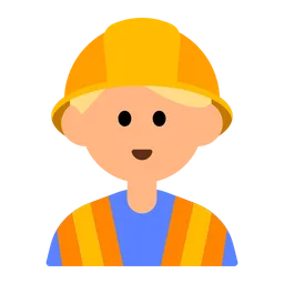 Man Construction Worker: Medium-Light Skin Tone — Toss Face