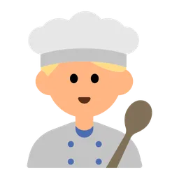 Man Cook: Medium-Light Skin Tone — Toss Face