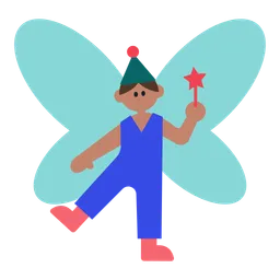Man Fairy: Medium Skin Tone — Toss Face