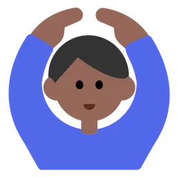 Man Gesturing OK: Medium-Dark Skin Tone — Toss Face