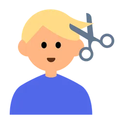 Man Getting Haircut: Medium-Light Skin Tone — Toss Face