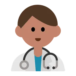 Man Health Worker: Medium Skin Tone — Toss Face