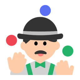 Man Juggling: Light Skin Tone — Toss Face