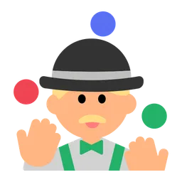 Man Juggling: Medium-Light Skin Tone — Toss Face