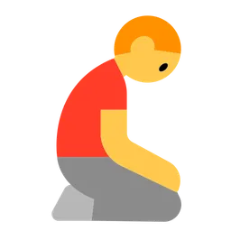 Man Kneeling — Toss Face