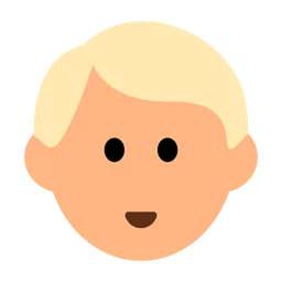 Man: Medium-Light Skin Tone, Blond Hair — Toss Face