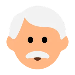 Man: Medium-Light Skin Tone, White Hair — Toss Face