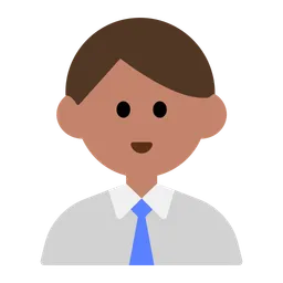 Man Office Worker: Medium Skin Tone — Toss Face