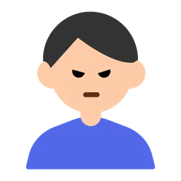 삐죽거리는 남자: 밝은 피부 톤 — Toss Face