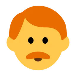 Man: Red Hair — Toss Face