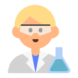 Man Scientist: Medium-Light Skin Tone — Toss Face