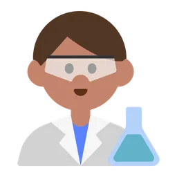 Man Scientist: Medium Skin Tone — Toss Face