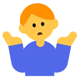 Man Shrugging — Toss Face