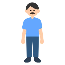 Man Standing: Light Skin Tone — Toss Face