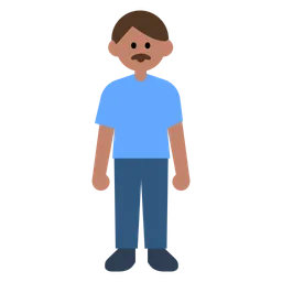 Man Standing: Medium Skin Tone — Toss Face