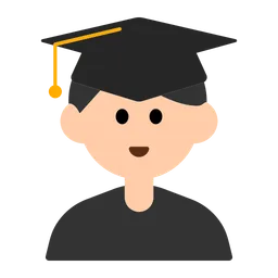 Man Student: Light Skin Tone — Toss Face