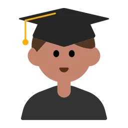 Man Student: Medium Skin Tone — Toss Face